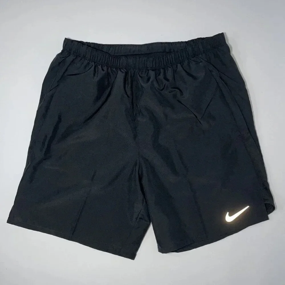 Nike Men's Black Solid Lap 7 inch Volley Short Swim Trunk Size Medium